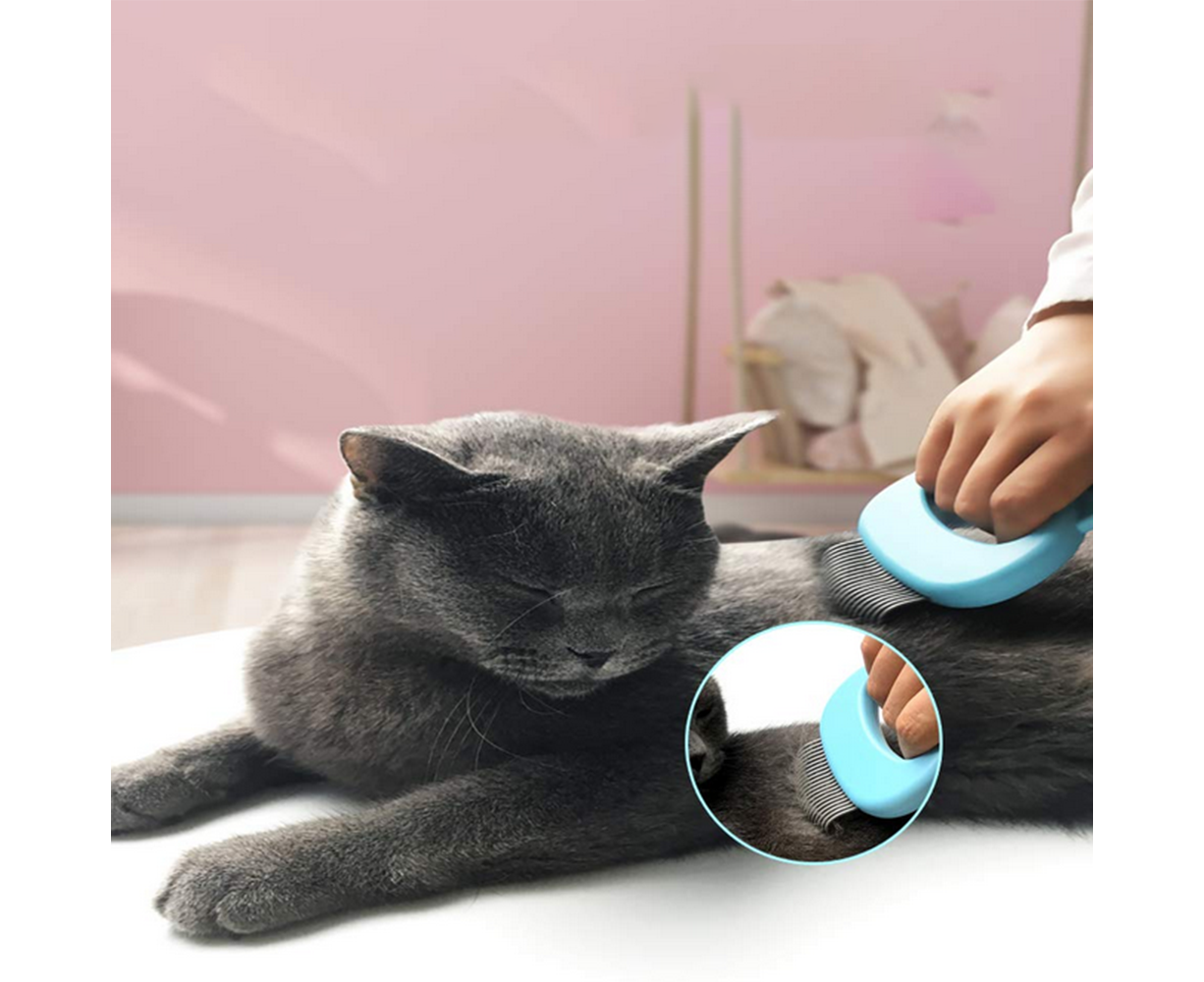 CAT Kitten Puppy Cat Corner Scratcher Pet Hair Removal Massage Comb Plastic Bruzz 