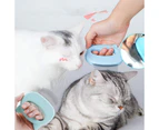 Cat Comb Pet Short & Long Hair Removal Massaging Shell Comb Soft Deshedding Brush Grooming-Green