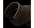 Reversible Reflective Fleece Soft Vest Winter Dog Clothes Jacket-XL-Brown