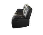 3+1+1 Seater Recliner Sofa In Faux Leather Lounge Couch in Brown
