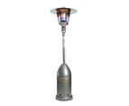 The Fire Lamp Outdoor Patio Heater by Climate Australia LPG (Antique Silver)