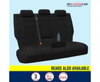 Isuzu D-Max D Max Dual Space Cab 2012-2020 Neoprene FRONT Car Seat Covers - Black