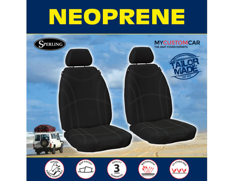 Ford Escape ZG SUV 2016-2020 Neoprene Black Custom FRONT Car Seat Covers