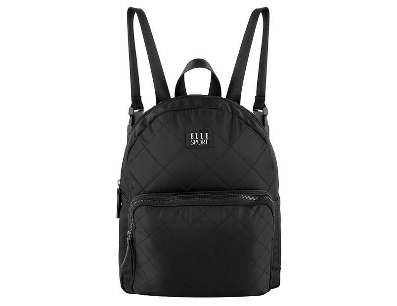 ELLE Sport Quilted Weekender Bag in Black