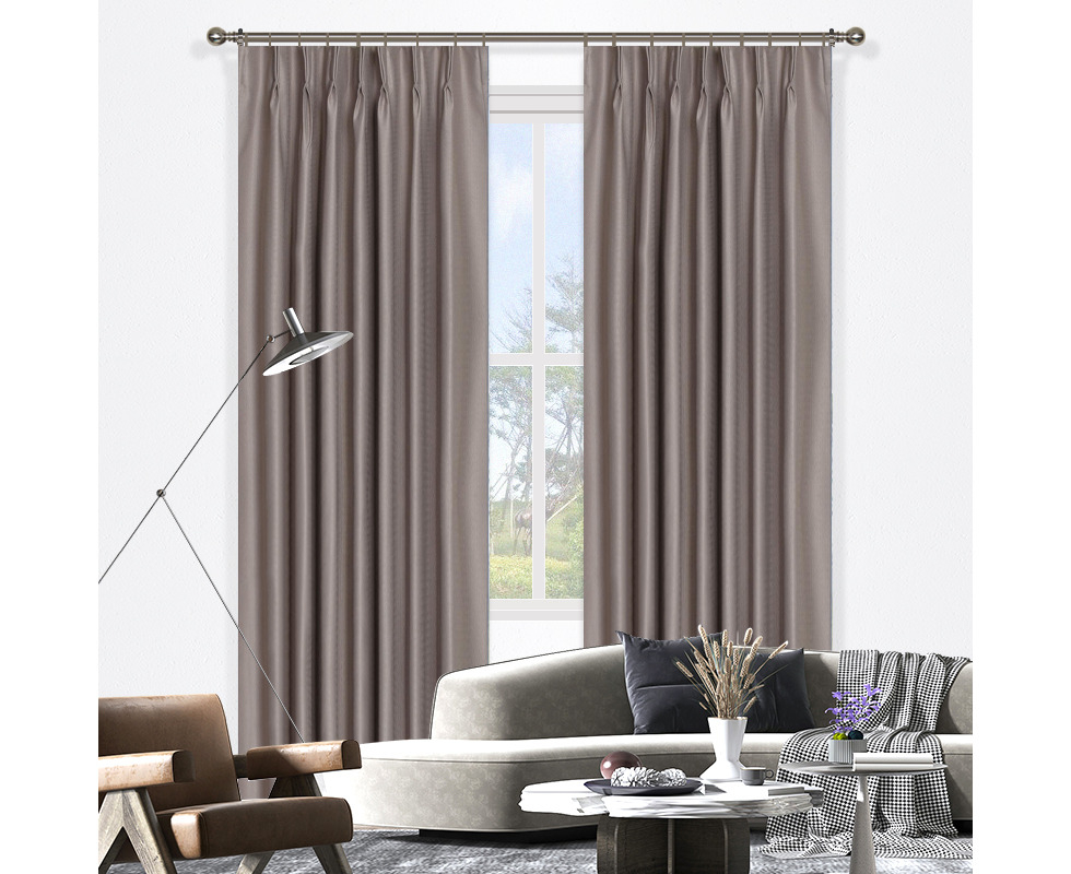 Mareeba Blockout Pinch Pleat Curtains Earth Pair of 2 | M.catch.com.au