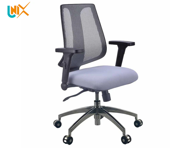 Unix IKON Mesh Fabric Seat 24/7 Office Chair - Grey