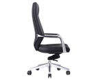Unix ELON PU Leather High Back Executive Office Chair - Black