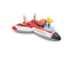 Intex 117cm Inflatable Water Gun Plane Ride-On/Float w/Handle Pool/Beach Toy Ast