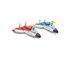 Intex 117cm Inflatable Water Gun Plane Ride-On/Float w/Handle Pool/Beach Toy Ast