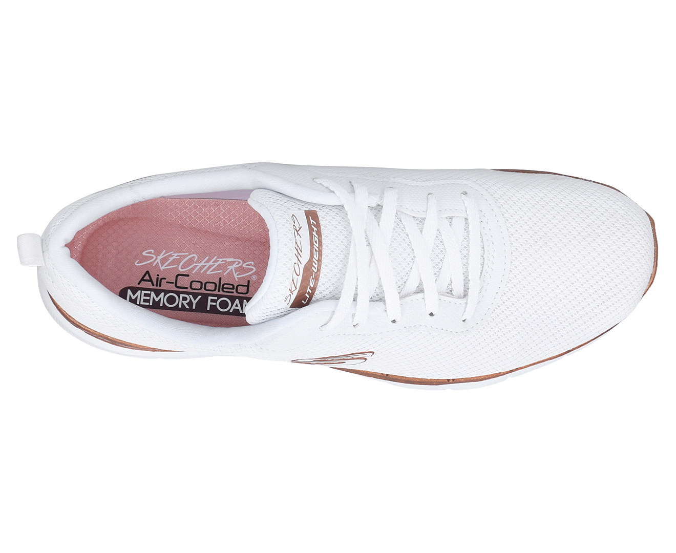 Skechers Women's Flex Appeal 3.0 First Insight Trainers - White/Rose ...
