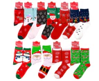 Christmas Cartoon Cute Soft Short Stockings Ankle Warm Socks - Multi