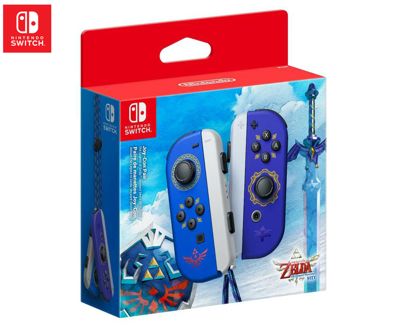 Nintendo Switch Joy-Con Controller Pair The Legend Of Zelda Skyward Sword HD Edition