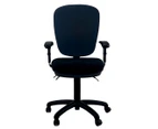 Unix GALILEO High Back Adjustable Arms Handwheel Office Chair - Black