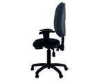 Unix GALILEO High Back Adjustable Arms Handwheel Office Chair - Black
