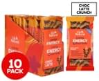10 x Go Natural Energy Snap Bars Choc Latte Crunch 120g