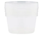 2 x Lemon & Lime 500mL Reusable Food Containers 6pk - Clear