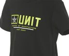 Unit Boys' Gritt Crewneck Tee / T-Shirt / Tshirt - Black
