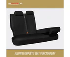 For Toyota Camry Hybrid Sedan 2017-On PU Leather Black REAR Car Seat Covers