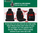 Jeep Grand Cherokee WK SUV 2011-2021 Waterproof Fabric REAR Seat Cover Custom