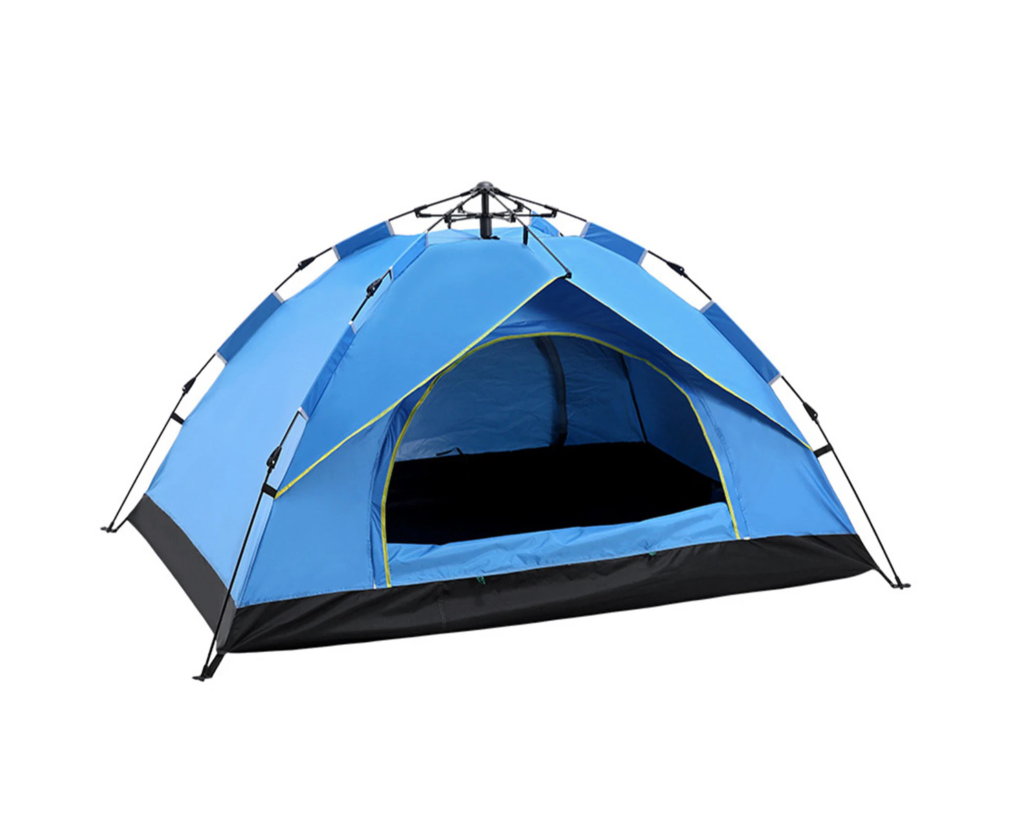 Automatic Camping Tent for 3-4 Persons Outdoor Quick Open UV Protection Waterproof Blue