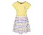 Mountain Warehouse Girls Poppy Dress 2 Pack Cotton Casual Summer Skater Dresses - Yellow