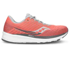 Saucony Women's Ride 13 Runners - Coral/Alloy