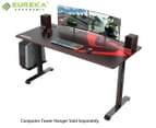 Eureka Ergonomic I60-SLB Large Racing Home Office Gaming Desk - Black 1