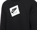 Nike Men's Jordan Jumpman Classics Crew Sweatshirt - Black/White