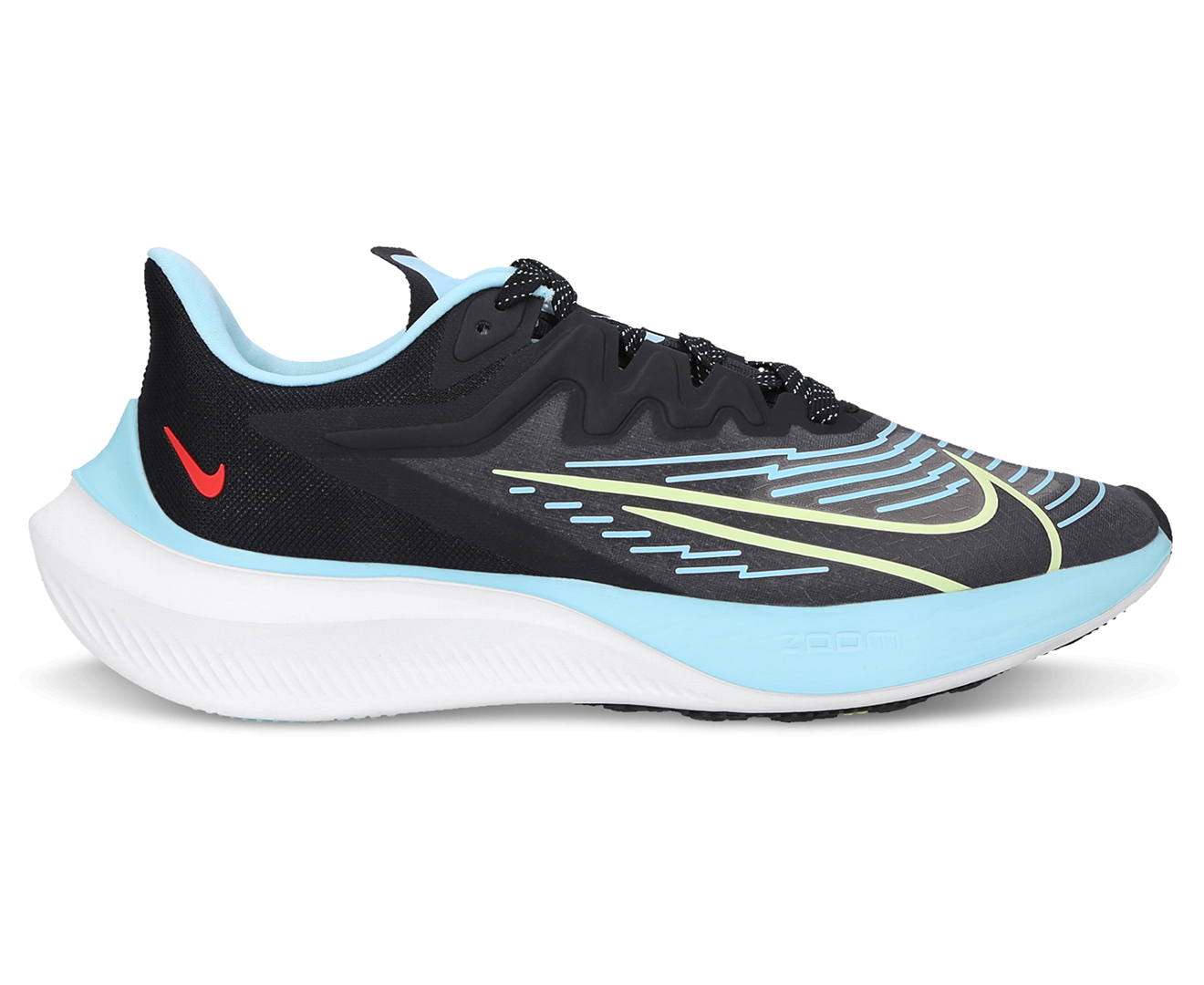 Nike Women's Zoom Gravity 2 Running Shoes - Black/Barely Volt Glacier Ice | Catch.com.au