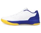 Under Armour Men's UA Jet Low Basketball Shoes - White/Formation Blue 3