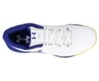 Under Armour Men's UA Jet Low Basketball Shoes - White/Formation Blue 4