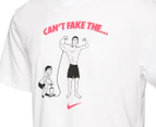 Nike Men's Dri-Fit Can't Fake It Tee / T-Shirt / Tshirt - White