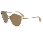 BCBG MAX AZRIA Women's BA4021 Sunglasses - Light Gold/Pearl Cream