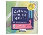 3 x 10pk Libra Invisible Sport Super Pads w/ Wings 2