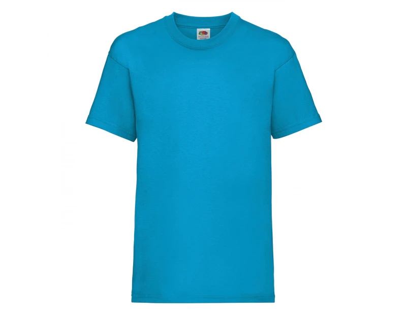 Fruit Of The Loom Childrens/Kids Unisex Valueweight Short Sleeve T-Shirt (Azure Blue) - BC329