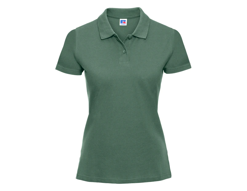 Russell Europe Womens Classic Cotton Short Sleeve Polo Shirt (Bottle Green) - RW3279