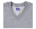 Russell Workwear V-Neck Sweatshirt Top (Light Oxford) - BC1057
