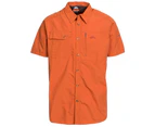Trespass Mens Lowrel Short Sleeve Travel Shirt (Burnt Orange) - TP4134