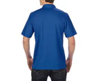 Gildan Mens Double Pique Short Sleeve Sports Polo Shirt (Royal) - RW4504