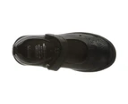 Geox Girls Hadriel Leather School Shoes (Black) - FS7853