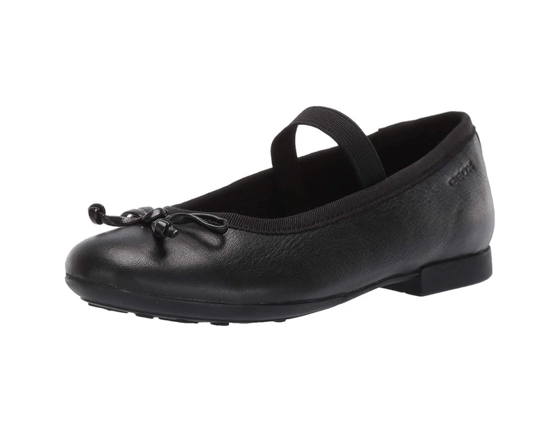 Geox Girls Plie Leather School Shoes (Black) - FS7854