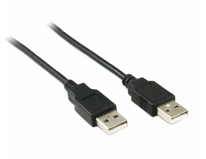 2m USB 2.0 AM/Am 28+24AWG Cable - Black