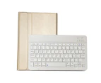 Ymall Samsung PU Leather Case With Magnetically Detachable Wireless Keyboard For TabS6/Lite10.4"/P610/P615-Gold-DY-P610