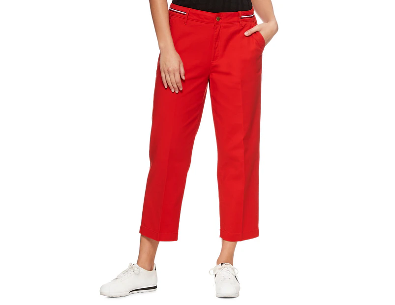 Tommy Hilfiger Women's Shella 5-Pocket Pants - Red