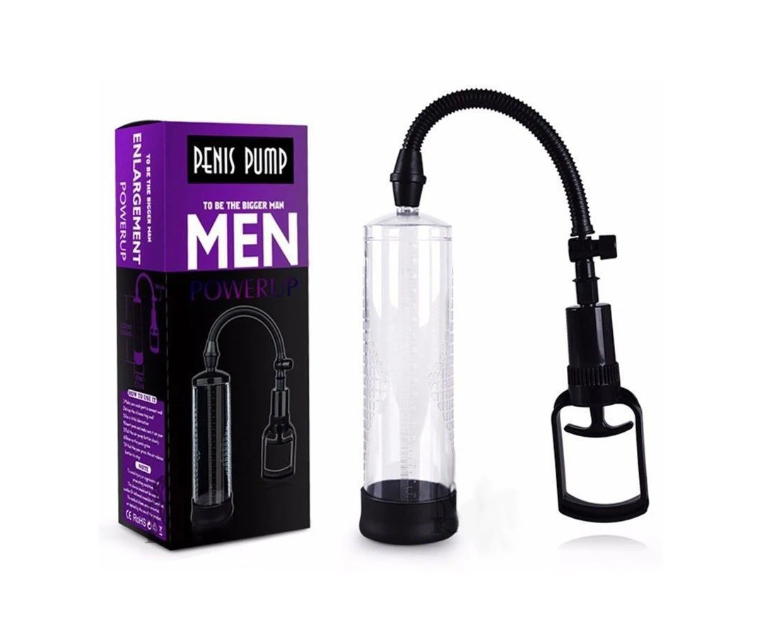 Male Penis Sex Toy Enlargement Pump Big Dick Hand Operated Vacuum Enlarger Device Manual