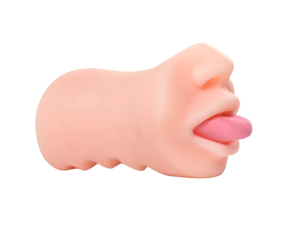 Blowjob Realistic Pocket Pussy/Mouth Ribbed Male Masturbator Sex Toy For Men Adult Masturbation