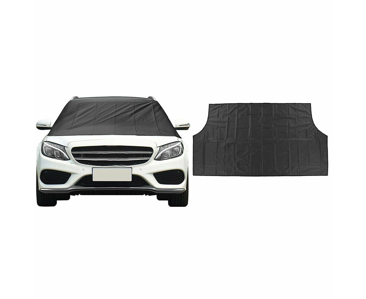 Car Snow Cover Windshield Sun Shade Wind Frost Protector w/ 3 Magnet M