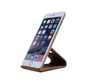 Universal Wooden Mobile Phone Desktop Stand Holder iPhone 6s/6 plus Samsung Sony - Walnut Wood