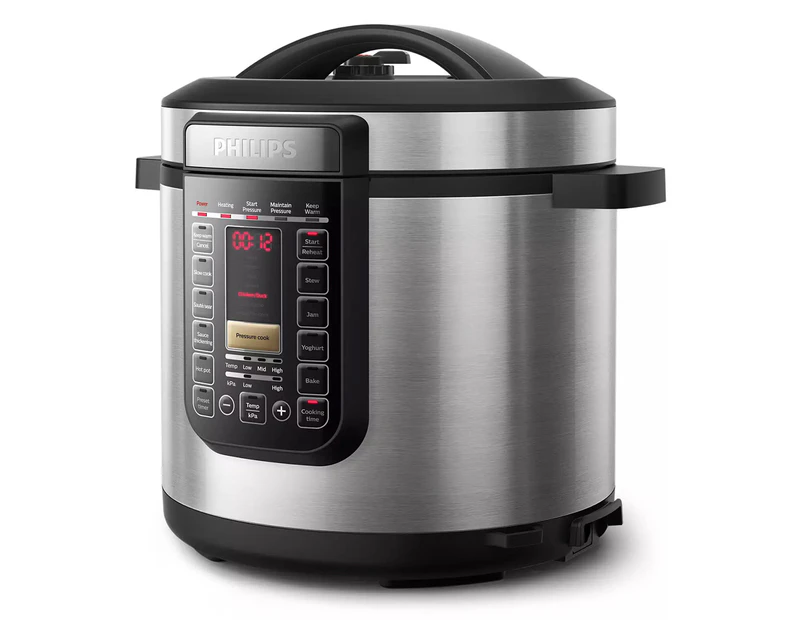 Philips 8L Multicooker Electric Slow/Pressure Cooker 1500W w/Steaming Tray XL