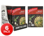6 x Continental Gourmet Rice & Quinoa Pack Spinach, Ricotta & Parmesan 105g